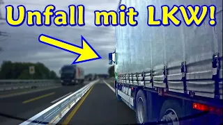 Anhalten auf der Autobahn, Stein gerammt und Kollision mit LKW | DDG Dashcam Germany | #426