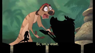 Timon et Pumbaa at the Cinema: The Lion King 1½ (French)