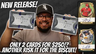 NEW RELEASE: Opening Up TWO 2022 Topps FIVE STAR Baseball Hobby Boxes! ONLY TWO CARDS PER BOX!