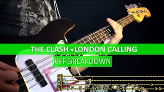 How to play The Clash - London Calling / riff breakdown / Tutorial with TAB