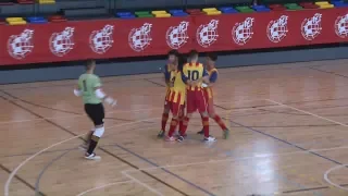 Resum Catalunya Castella la Manxa sub 19  Fase Prèvia Campionat d'Espanya Futbol Sala