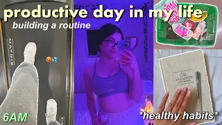 PRODUCTIVE DAY IN MY LIFE! building a routine, creating habits & healthy girl era!