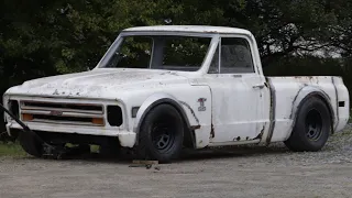 Turbo 1968 C10 Build- Cutting and Welding a Wheel to Get that Perfect Stance!! (Episode 17)