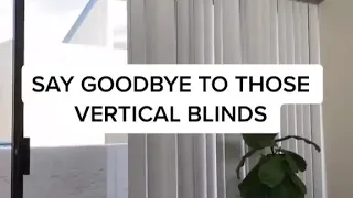SAY GOODBYE TO VERTICAL BLINDS!! / Easy NO DRILL solution to hang curtains over blinds /NoNo Bracket