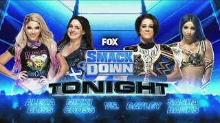 Alexa Bliss & Nikki Cross Vs Bayley & Sasha Banks - WWE Smackdown 10/07/2020 (En Español)