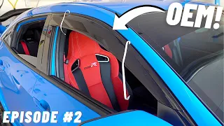 OEM Window Visors Install - 10th Gen Civic Type R & Hatchback