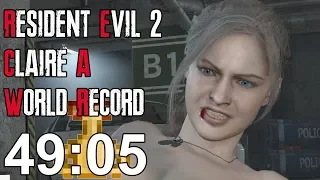 Resident Evil 2 Remake - Claire A Speedrun Former World Record - 49:05