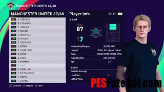 PES 2021 Classic Manchester United 1967 68 Option File