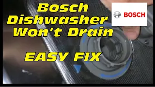 ✨ Bosch Dishwasher  - Doesn't Drain  - Quick and Easy Fix ✨