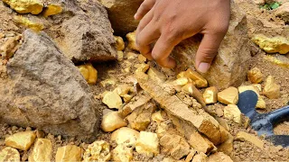 I'm Digging  Big *Gold* in the Mountain! Best New Gold Mine of 2024 worth Million Dollar