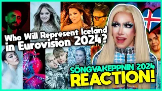 🇮🇸 Söngvakeppnin 2024 - Reaction to all 10 songs | Iceland in Eurovision 2024