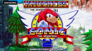 Sonic 2 Anniversary Edition - Pink Update - Knuckles (SHC2022) | ✪ Sonic Hack Longplay