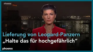 Sahra Wagenknecht (DIE LINKE) u.a. zu geplanten Leopard-2-Lieferungen am 25.01.23