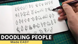 Learn How to Doodle Sketch People - Drawing Figures Made Easy