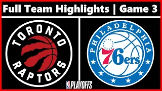 Toronto Raptors vs Philadelphia 76ers - Full Team Highlights | Game 3 | 2022 NBA Playoffs Round 1