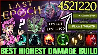 Last Epoch - New Best INFINITE DAMAGE Necromancer Acolyte Build - OP Wraithlord Combo Easy Endgame!