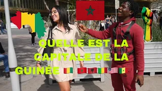 QUELLE EST LA CAPITALE DE LA GUINÉE 🇬🇳 🇲🇦🇸🇳🇱🇷🇦🇱😂😂(micro trottoir)😭😭