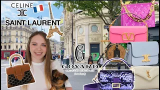 PARIS LUXURY SHOPPING VLOG Louis Vuitton GOYARD Valentino FENDI Celine YSL at Printemps Haussmann