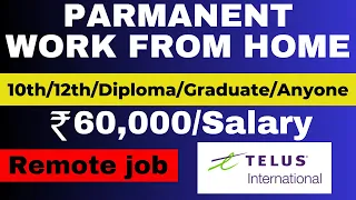 Latest Job | Telus International WORK FROM HOME | Remote Jobs