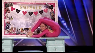 America's Got Talent   Emerald Gordon Wulf Shocks The Judges With Amazing Contortion Act   America's