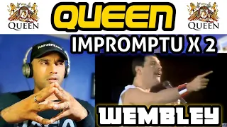 QUEEN - Impromptu - WEMBLEY- Friday & Saturday LIVE - First Time Reaction