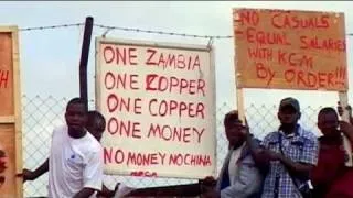 Demonstration at Zambian copper mine