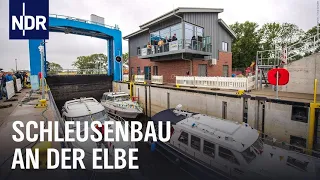 Bagger, Krane, Segelboote: Schleusenbau an der Elbe | Die Nordreportage | NDR Doku