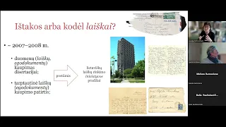 Aurelija TAMOŠIŪNAITĖ „Lietuviškų laiškų duomenyno Mūsų laiškai rengimo patirtis...“