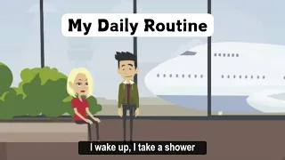 Practice Speaking English || Lesson 3: My Daily Routine (Simple Dialogue)