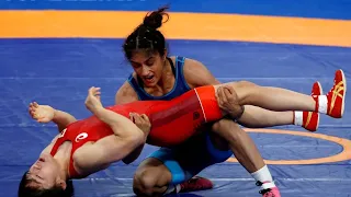 wrestling VINESH PHOGAT semi-final match #commonwealthgames2022 #gold #wrestling