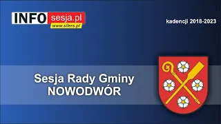 XXIV Sesja Rady Gminy Nowodwór