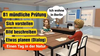 Mündliche Prüfung deutsch B1 | sich vorstellen, Bild beschreiben und gemeinsam etwas planen (Dialog)