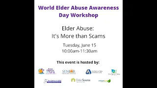 World Elder Abuse Awareness Event 2022