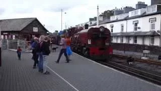 Welsh Highland Railway in Porthmadog (July 2015)
