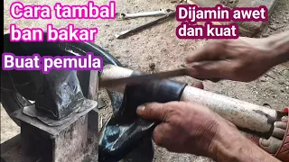 Cara tambal ban bakar ,khusus pemula