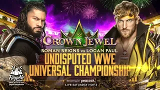 Roman Reigns vs Logan Paul full match | Crown Jewel 2022