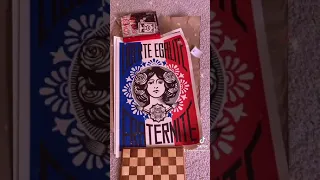 Unboxing Of An Amazing Poster "LIBERTÉ EGALITÉ FRATERNITÉ"  SIGNED  Artwork By Shepard Fairey. OBEY