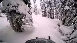 Sledding in Blue River Jan 2015