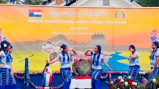 Karen traditional dance by Albany girls group