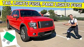 FORD F150 TAIL LIGHTS FUSE LOCATION REPLACEMENT F 150 PARK LIGHTS FUSE 2009 2010 2011 2012 2013 2014