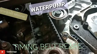 Acura TL 2006 HOW TO REPLACE Waterpump & Timing belt