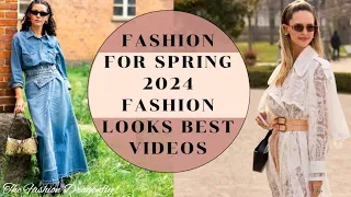 FASHION FOR SPRING AND AUTUMN 2024. FASHION LOOKS  BEST VIDEOS