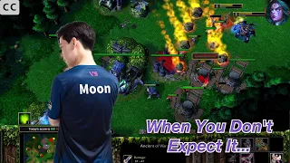 [Eng Sub] WC3｜Moon｜⭐️⭐️⭐️ When You Don't Expect It...｜vs Chaemiko[HUM] on CH｜W3Champions