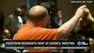 Emotions take center stage at Ferguson council meeting