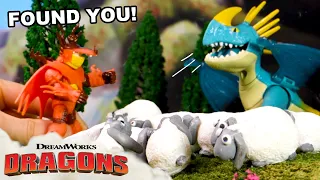 Dragons Play Hide and Seek 👀 How To Train Your Dragon Pretend Play Stories - Dragons Toy