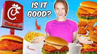 I TRIED CHICK-FIL-A FOR THE FIRST TIME (German Eats American Fast Food)