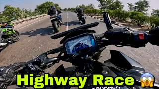 DRAG + Highway Race Kawasaki Z900 vs ZX-10R | Wheelie on Z900 🚀| Crazy Riders😍