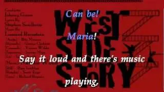 MARIA The West Side Story by Leonard Bernstein, "Tony" Richard Beymer + Lyrics