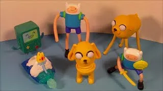 2014 ADVENTURE TIME SET OF 6 McDONALD'S HAPPY MEAL COLLECTORS VIDEO REVIEW