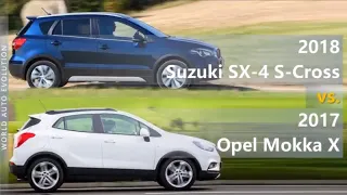 2018 Suzuki SX-4 S-Cross vs 2017 Opel/Vauxhall Mokka X (technical comparison)